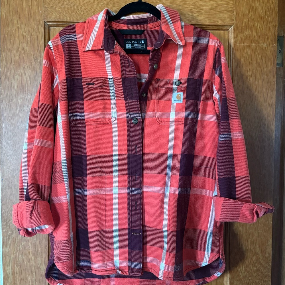 Carhartt Red Plaid Flannel Shirt